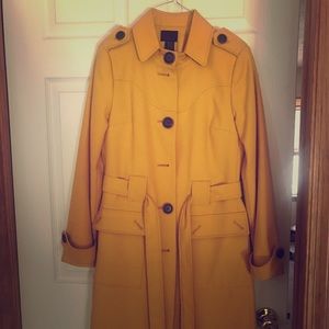 Mustard yellow Via Spiga Trench Coat